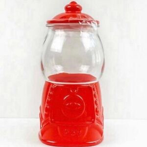 Target Red glass ceramic Gumball Jar